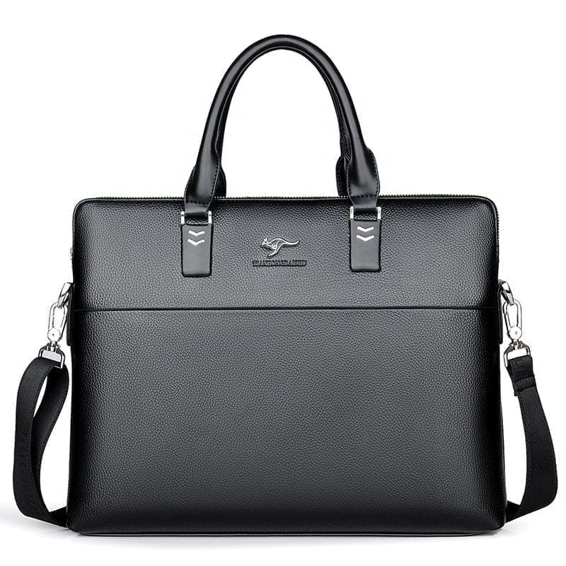 Peacock Fashion Business Casual Waterproof PU Leather Handbag Crossbody Shoulder Laptop Bag Men Briefcase