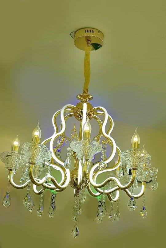 Peacock Chandelier Ceiling Lamp 5113-8