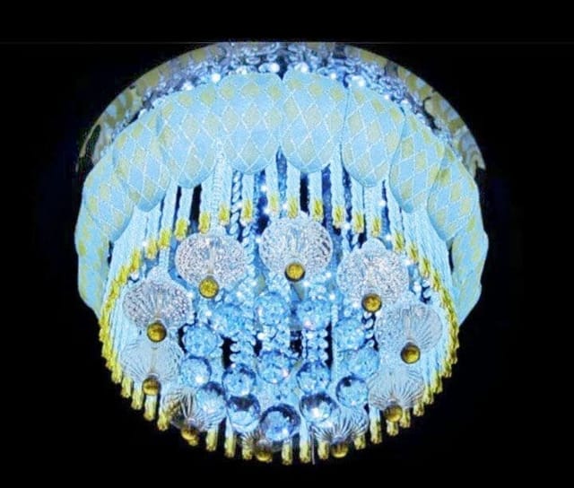 Peacock Chandelier Ceiling Lamp 24 inch 2808-600 Mp3 & Bluetooth