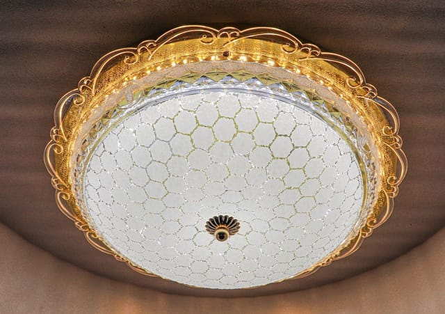 Swanart Chandelier Ceiling Round Light 16 inch (Multicolor) ( with Bluetooh System)