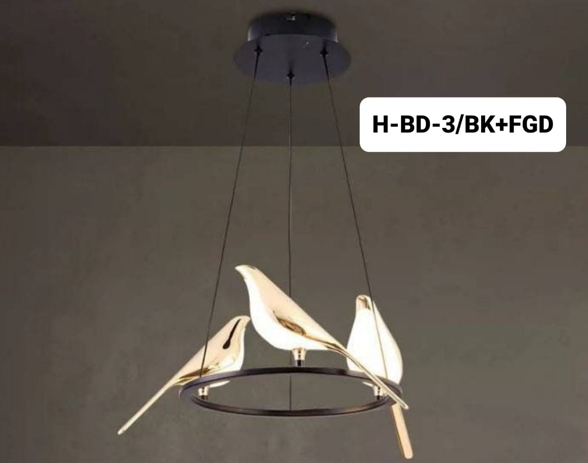 Swanart LED pendant lights 3 heads Magpie bird model chandeliers lamp indoor lighting Hanging Lamp home décor for bedroom living room Kitchen