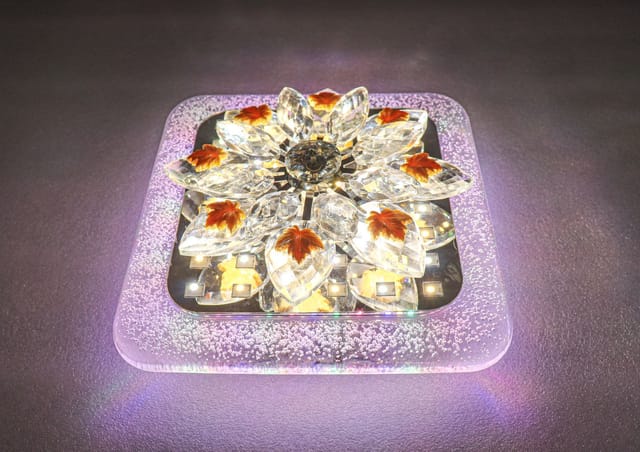 Swanart Crystal Moving Flower Chandelier & Wall Light - Exquisite Elegance for Your Home