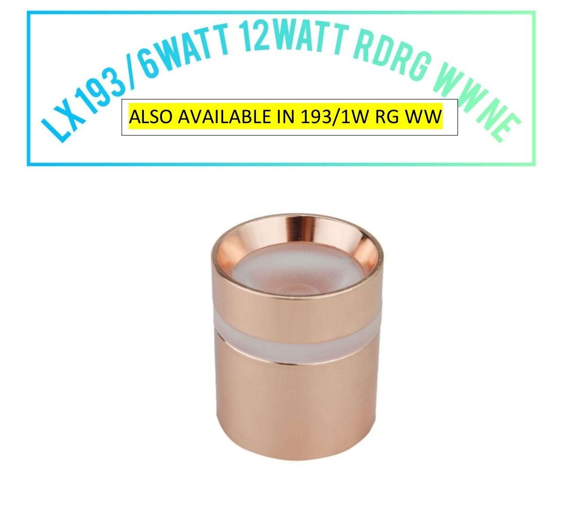 Swanart Rose Gold Wall Lamp Up And Down Wall Light Waterproof (Warm White)