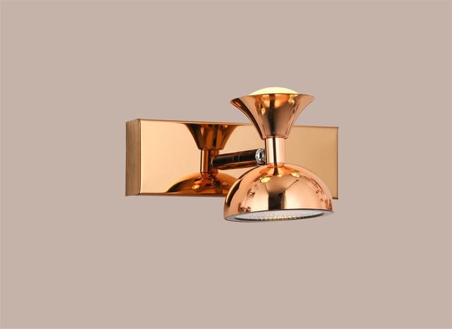 swanart Modern Rose Gold Wall Sconce - Adjustable LED Wall Light with Rotatable Head, Energy Efficient, Ideal for Living Room, Bedroom, and Hallway Decor