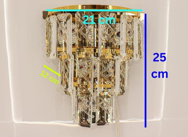 Enchanting Multicolor Crystal Wall Sconce – Vibrant Lighting Fixture