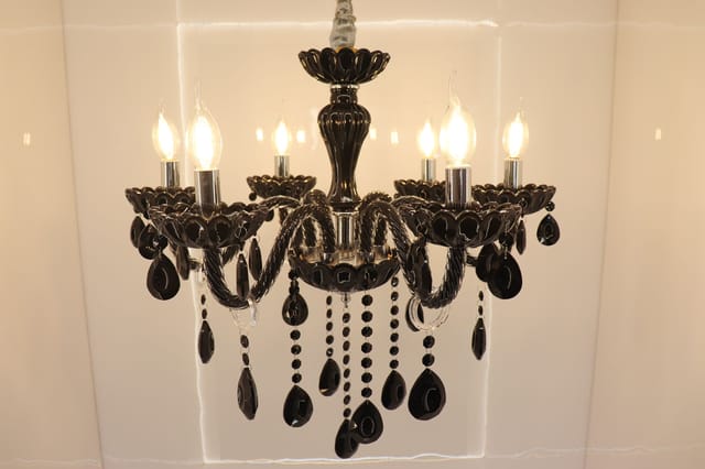 Gothic Glamour with the Black Crystal Chandelier