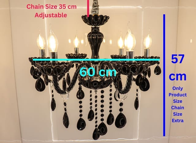 Gothic Glamour with the Black Crystal Chandelier