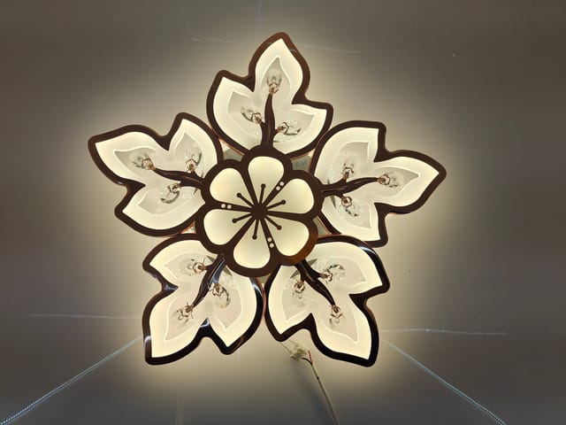 Floral Radiance with the Rose Gold Flower Ceiling Light