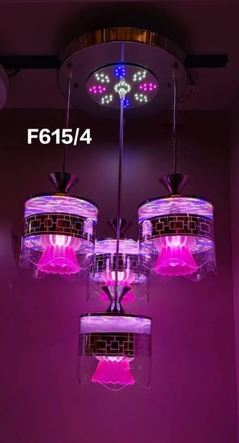 Mesmerizing Ambiance with the Pink LED Pendant Light Cluster