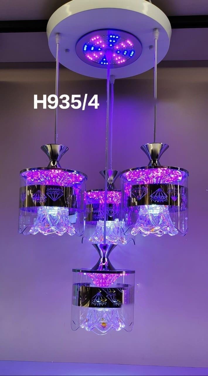 Multicolor LED Pendant Light Cluster - Vibrant and Artistic Lighting Fixture